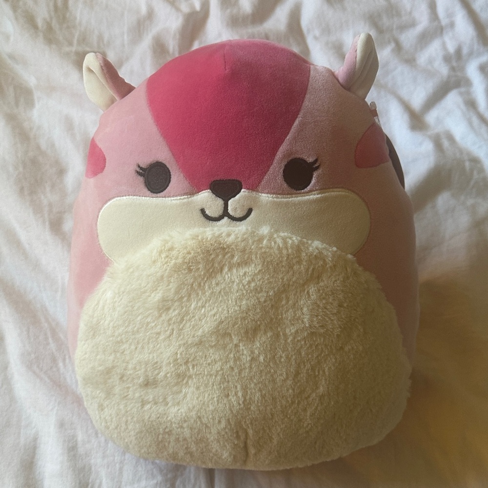 NWT Dinalee Pink Squirrel Squishmallow
